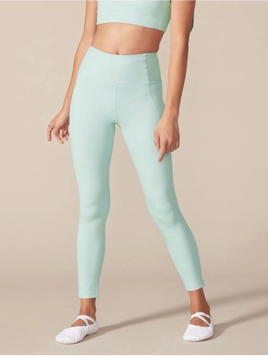 Girlfriend Collective Mint Green High-Rise Leggings